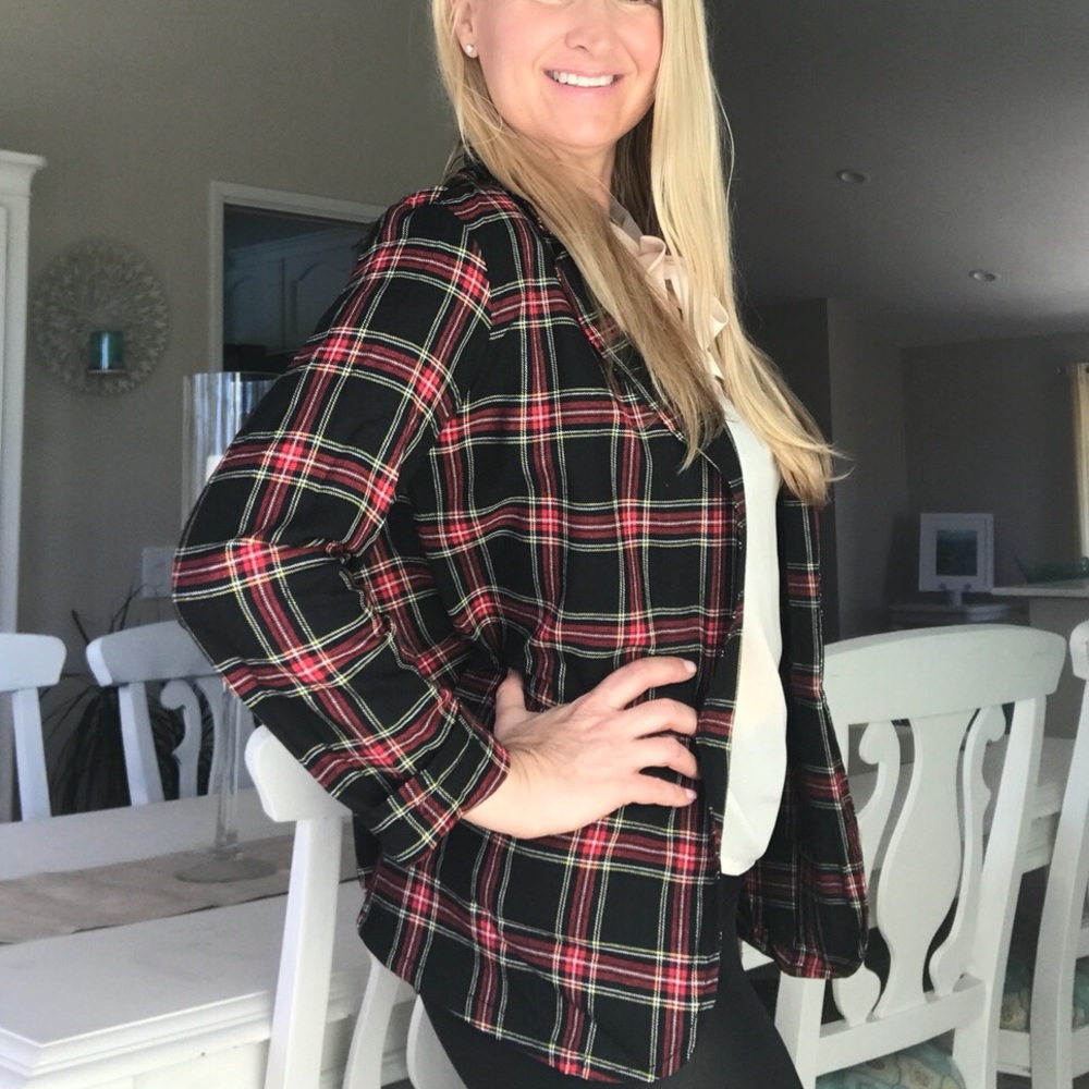 🌼Classic Plaid Blazer 🍂 Sale 1 Left Sale - Picture 4 of 7